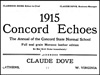 Concord Echoes