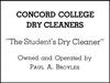 Concord College Dry Cleaners