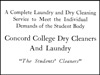 Concord College Dry Cleaners and Laundry
