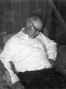 Garland Sr. napping after a long day.