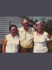 Charlie J. Oxley with Sisters Julia Parker and Mary Jones.