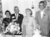 Celebrating their 50th Wedding Anniversary, Uriah and Addie are shown here with children Margaret and Tom. (1960)