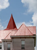 Roof detail of the east side.